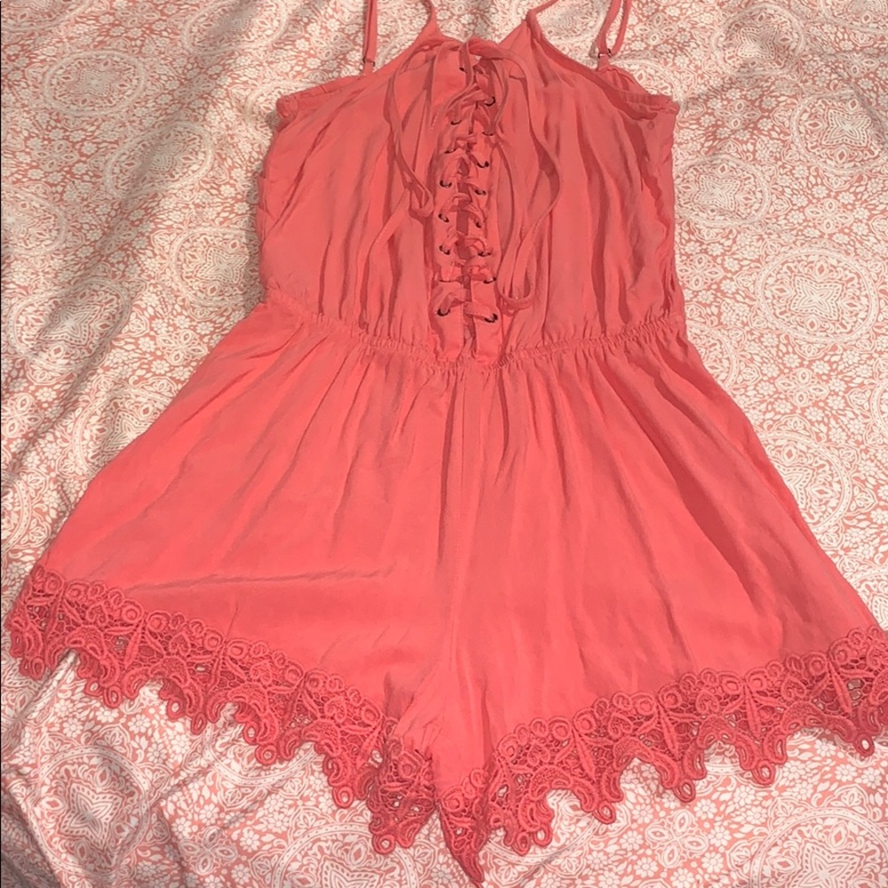 Cute Coral Colored Romper 💖